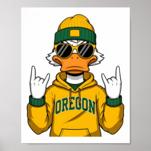 Vintage Oregon Förnamn Retro Stil Djur Present Poster