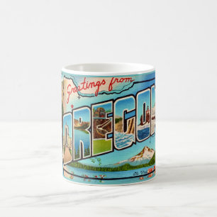 Vintage Oregon Hälsning Kaffemugg
