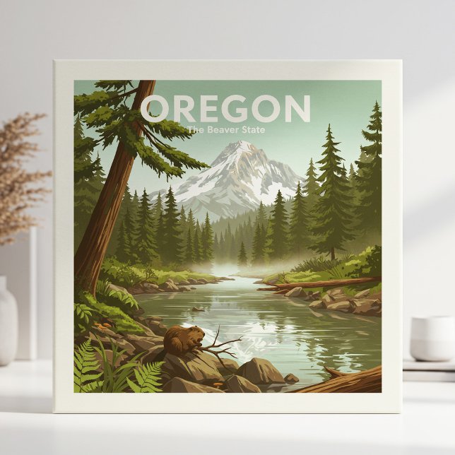 Vintage Oregon Kakelplatta (Skapare uppladdad)