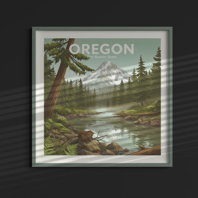 Vintage Oregon Poster (Skapare uppladdad)