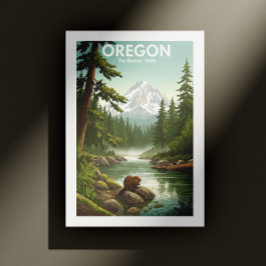 Vintage Oregon Vykort
