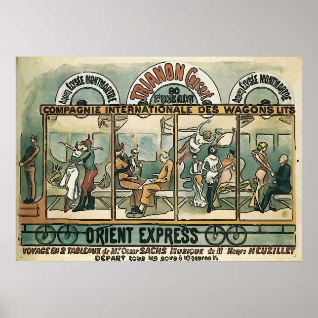 Vintage Orient Express Poster (Framsidan)