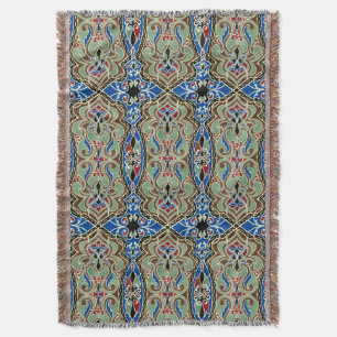 Vintage Oriental Arabian Mönster Filt