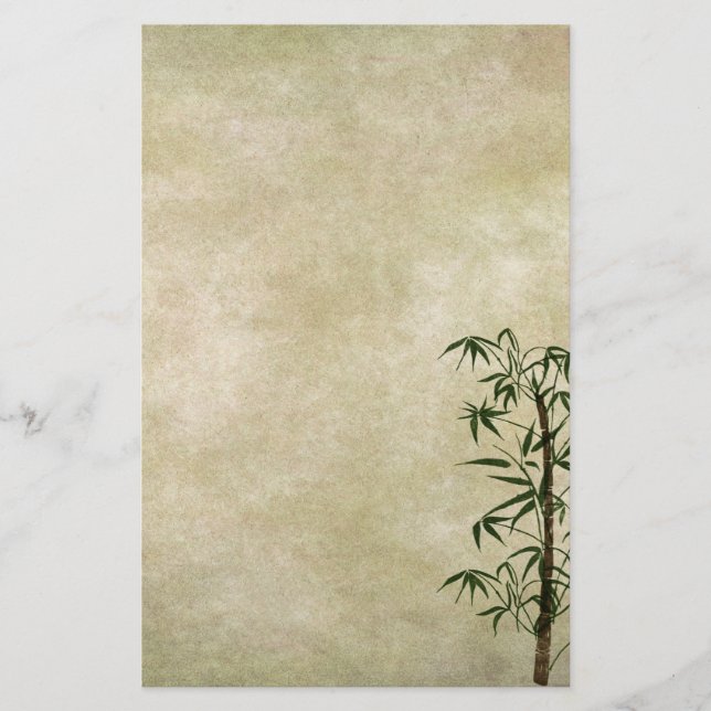 Vintage Oriental Bamboo 1 Brevpapper (Framsida)