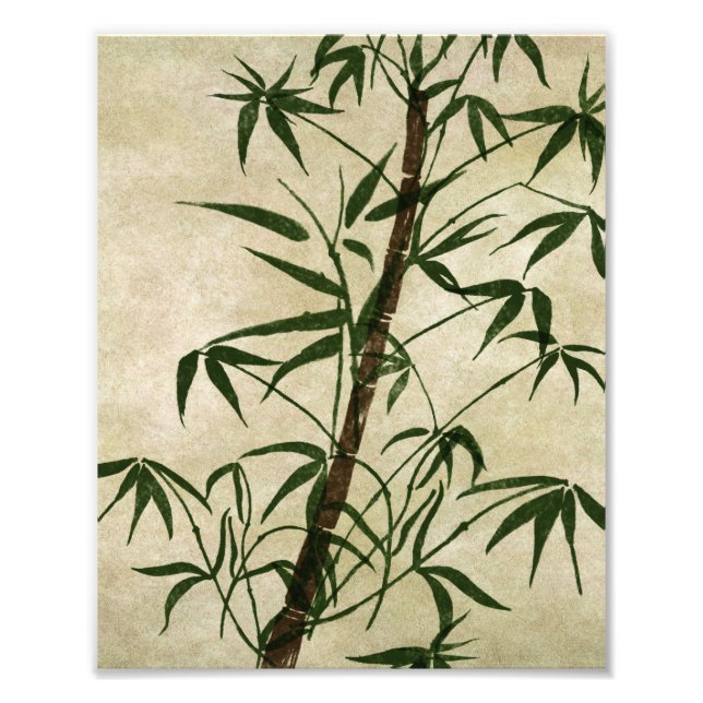 Vintage Oriental Bamboo 1 Fototryck (Framsidan)