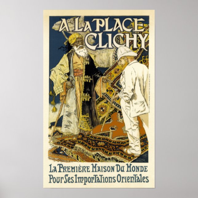 Vintage Oriental Matta Annons Poster (Framsidan)