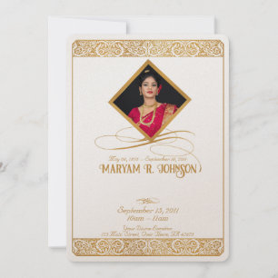 Vintage Oriental Minimalistic Memorial Program