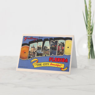 Vintage Orlando Florida Kort