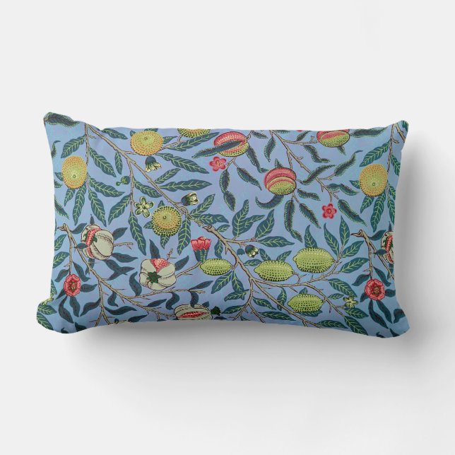 Vintage Ornament Illustration av fruktgranat Lumbarkudde (Framsida)