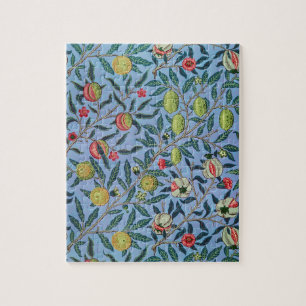 Vintage Ornament Illustration av fruktgranat Pussel