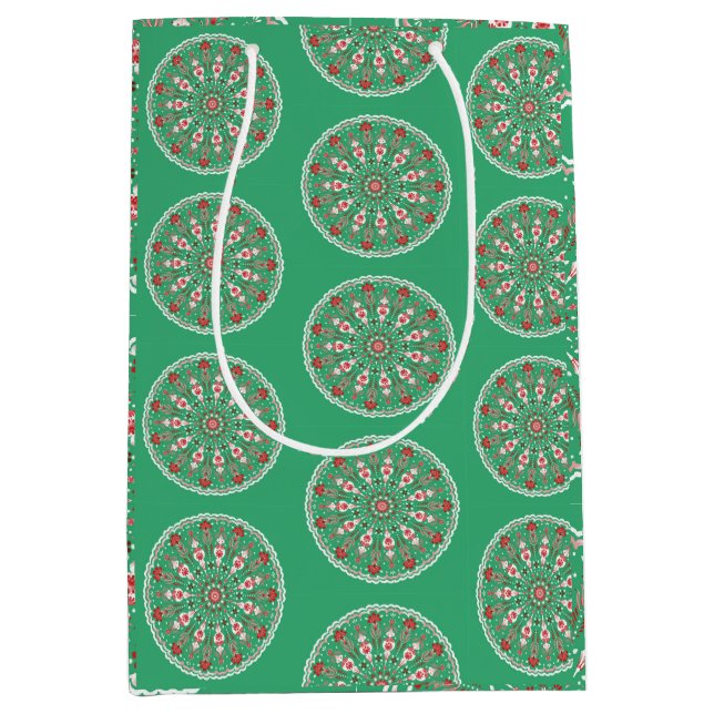 Vintage-ornament julinpaketspapper (Framsidan)