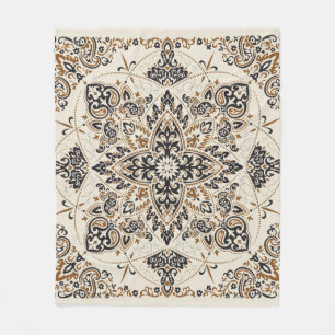 vintage ornament paisley Bandana Print, silke nack Fleecefilt