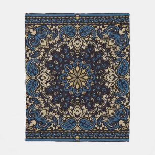 vintage ornament paisley Bandana Print, silke nack Fleecefilt