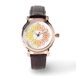 Vintage Ornamental Frame Elegant Decorative Border Armbandsur