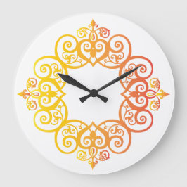 Vintage Ornamental Frame Elegant Decorative Border Stor Klocka