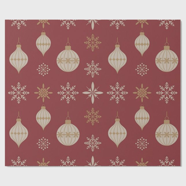 Vintage-ornamenter Presentpapper (Platt)