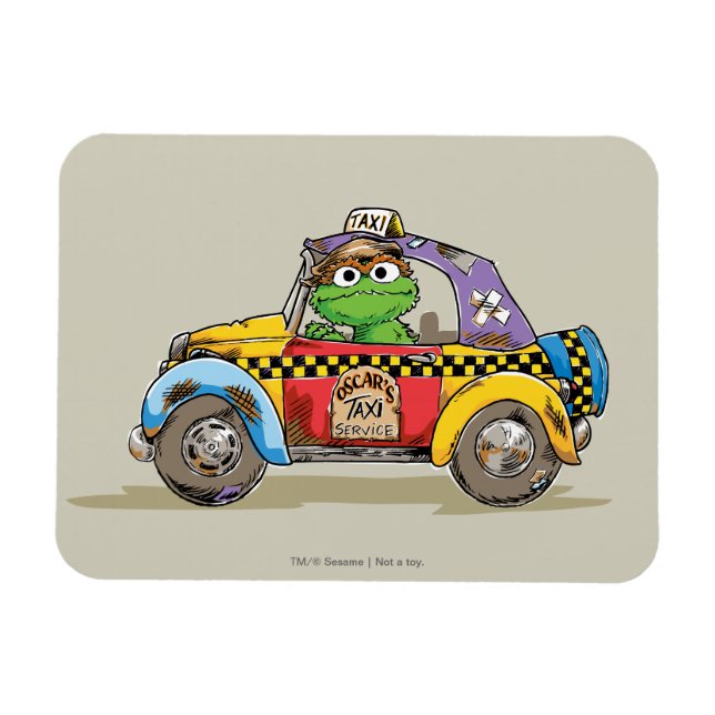 Vintage Oscar's Taxitjänst Magnet (Horisontell)