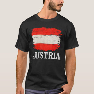 Vintage Österrike Flagga för Österrike T Shirt