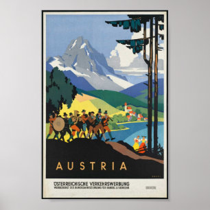 Vintage Österrike Poster