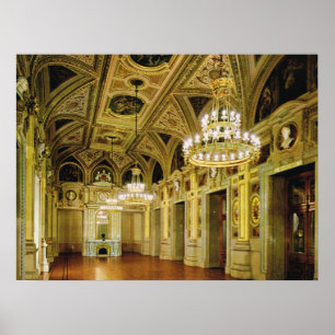 Vintage Österrike, Wien, operahus Poster
