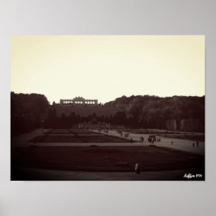 Vintage Österrike Wien Schönbrunn-trädgårdarna 197 Poster