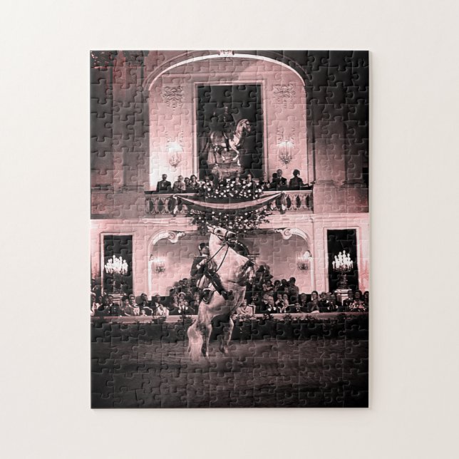Vintage Österrike Wien Spansk Courbette Pussel (Vertikal)