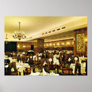 Vintage Österrike, Wien, Viennese-restaurangen Poster