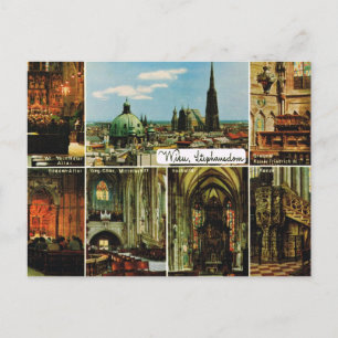 Vintage Österrike, Wien, Wien, StephansDom Vykort