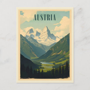 Vintage Österrikes bergsreseturism Vykort