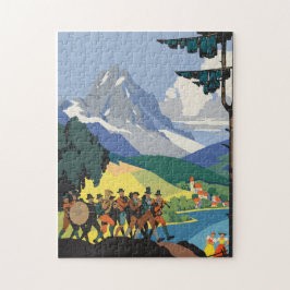 Vintage österrikisk Poster Pussel