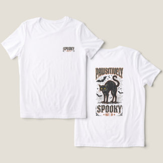 Vintage Otroligt Skräckinjagande Svart Katt Fladde T Shirt