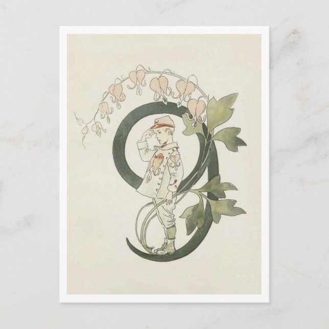 Vintage Ottilia Adelborg Blommotiv - 9 Vykort (Framsida)