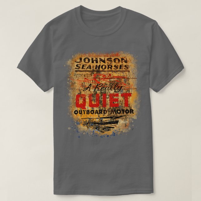 Vintage Outboard Motors T Shirt (Design framsida)