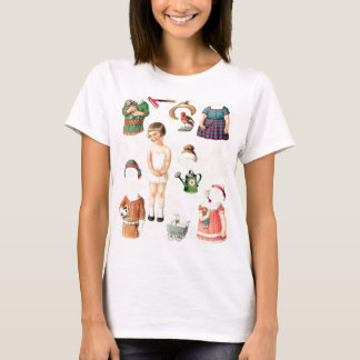 VINTAGE ÖVERGRIPANDE PAPPER DOLLS SVEETIE T-SHIRT
