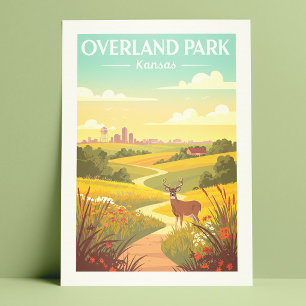 Vintage Overland Park Kansas Vykort