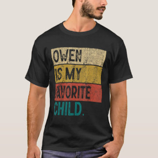 Vintage Owen är min favoritbarnunge Owen Gift T Shirt