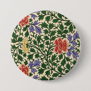 Vintage Owen Jones Chinoiserie Peonmönster Knapp