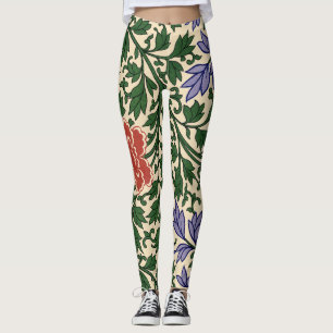 Vintage Owen Jones Chinoiserie Peonmönster Leggings