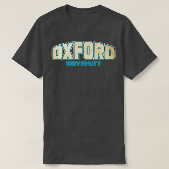 Vintage Oxford Universiteten T Shirt (Design framsida)