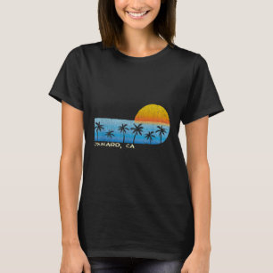 Vintage Oxnard, Ca Handflatan Träd & Sunset Be T Shirt