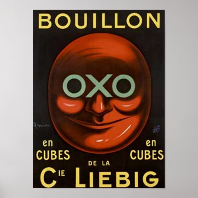 Vintage OXO Buillion Ad - Cie Liebig Poster (Framsidan)