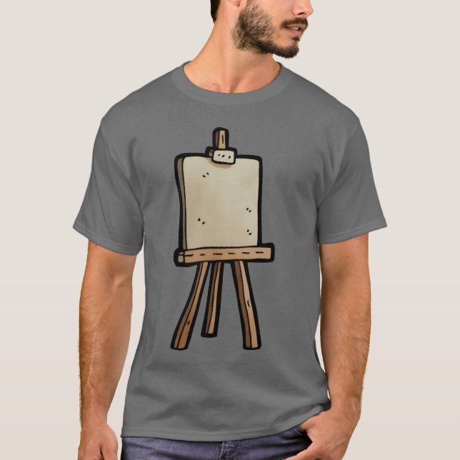 Vintage Paint Easel gift T Shirt (Framsida)
