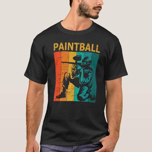 Vintage Paintball T Shirt (Framsida)
