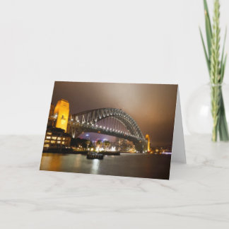 Vintage Painterly Sydney Harbour Bridge Kort