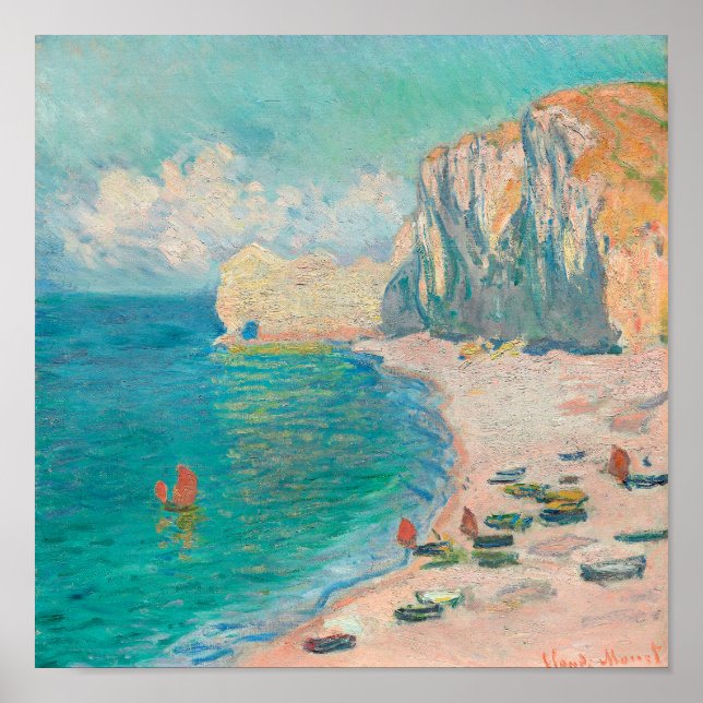Vintage Painting of Seaside (Beach Aesthetic) Poster (Framsidan)