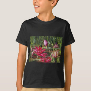 Vintage Painting Rosa Blommars Flowers Tee