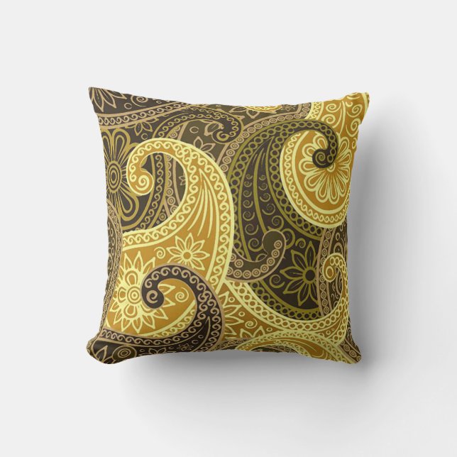 Vintage Paisley Kudde (Framsida)