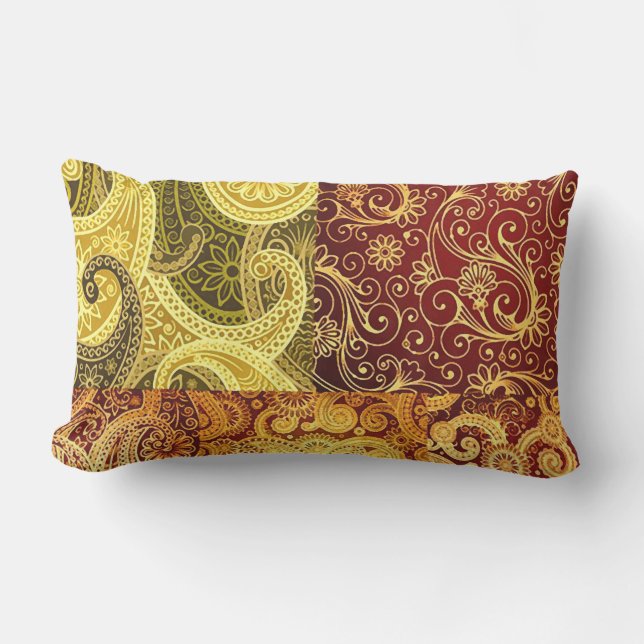 Vintage Paisley Lumbarkudde (Framsida)