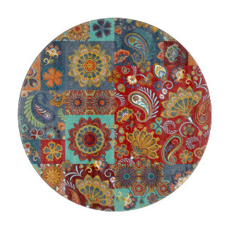 Vintage Paisley Mandala Colorful Patchwork
