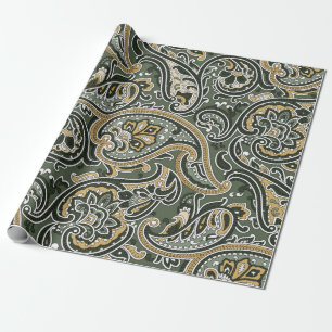 vintage Paisley orientalisk etnisk Mönster Seamle Presentpapper